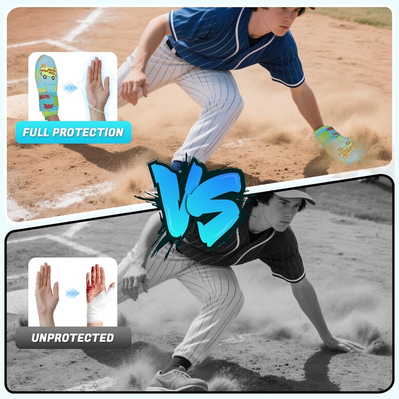 RVRAYS Baseball Sliding Mitt - Sliding Mitt for Youth - Drippy Drip Accessory Gingerbread Man, Coco, Scary HaHa - Softball - Image 3